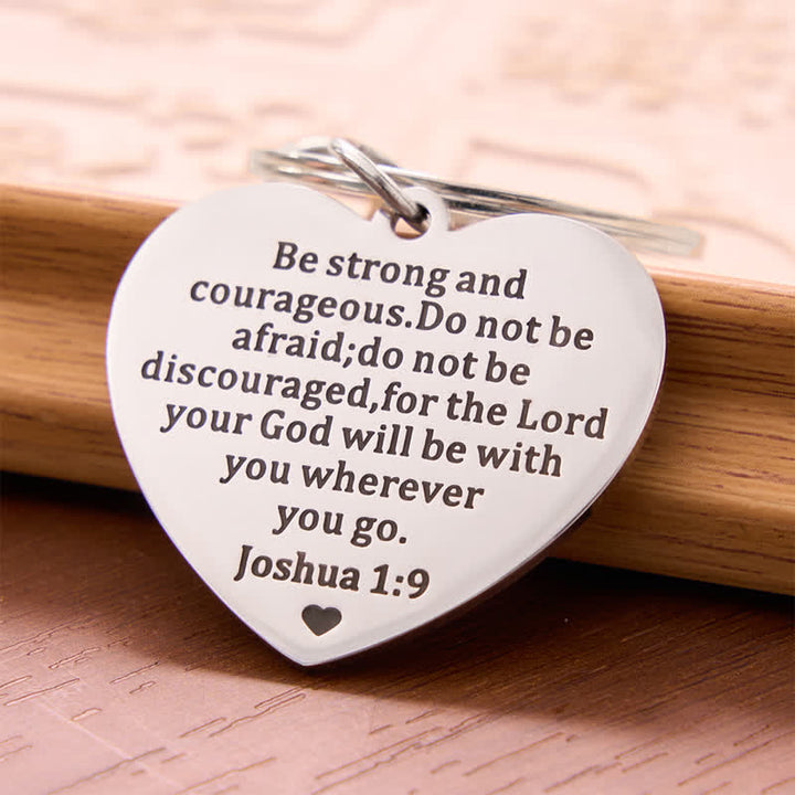 Christianartworkshop Inspirational Verse Heart Cross Keychain: Symbol of Steadfast Heavenly Hope - image 4