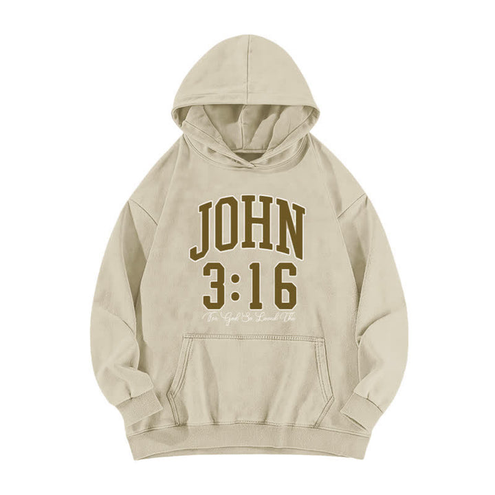 Christianartworkshop John 3:16 Loved Front And Back Washed Hoodie - image 5
