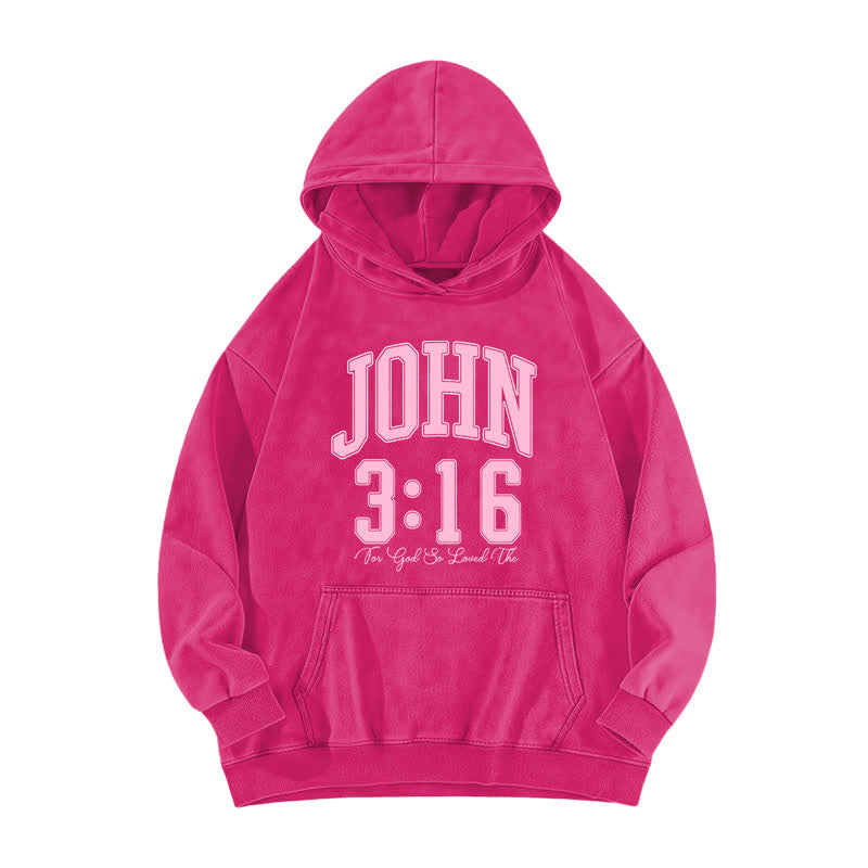 Christianartworkshop John 3:16 Loved Front And Back Washed Hoodie - image 17