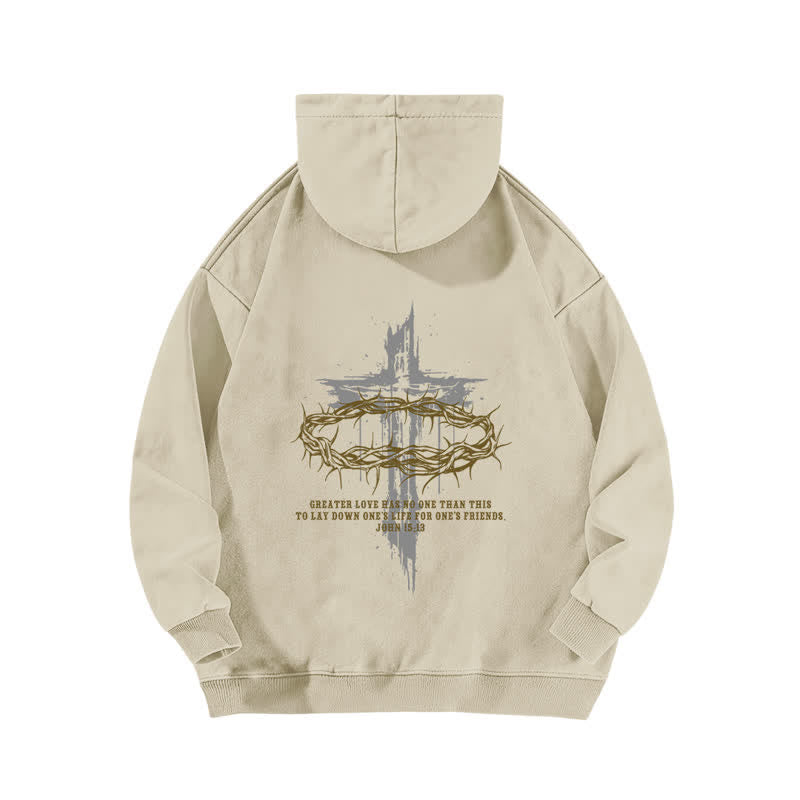 Christianartworkshop Faith Over Fear Crown Cross Black Washed Hoodie - image 4
