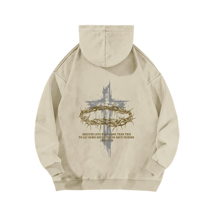 Christianartworkshop Faith Over Fear Crown Cross Black Washed Hoodie - image 4
