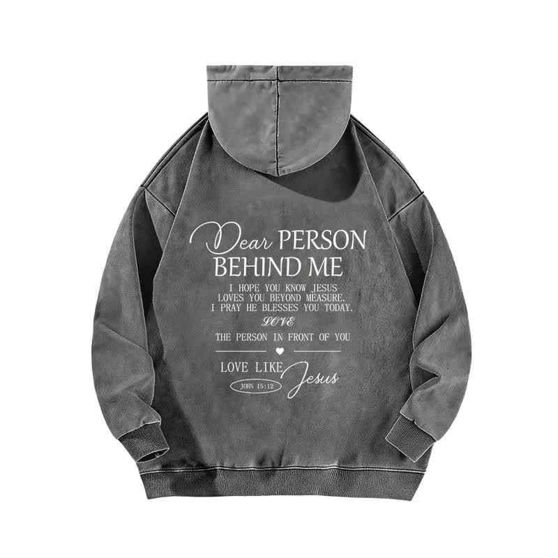 Christianartworkshop Love Like Jesus Front And Back Washed Hoodie - image 7
