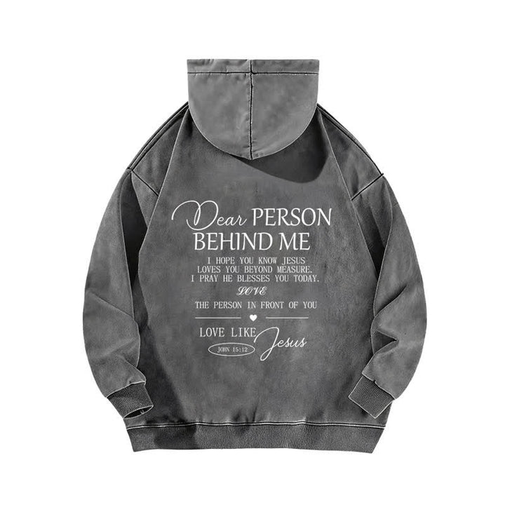 Christianartworkshop Love Like Jesus Front And Back Washed Hoodie - image 7