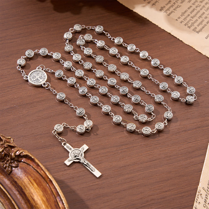 Christianartworkshop Engraved St Benedict Rosary Bracelet With Crucifix - image 16