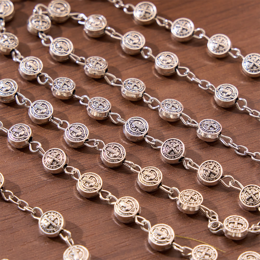 FREE Today: Engraved St Benedict Rosary Bracelet With Crucifix - image 20