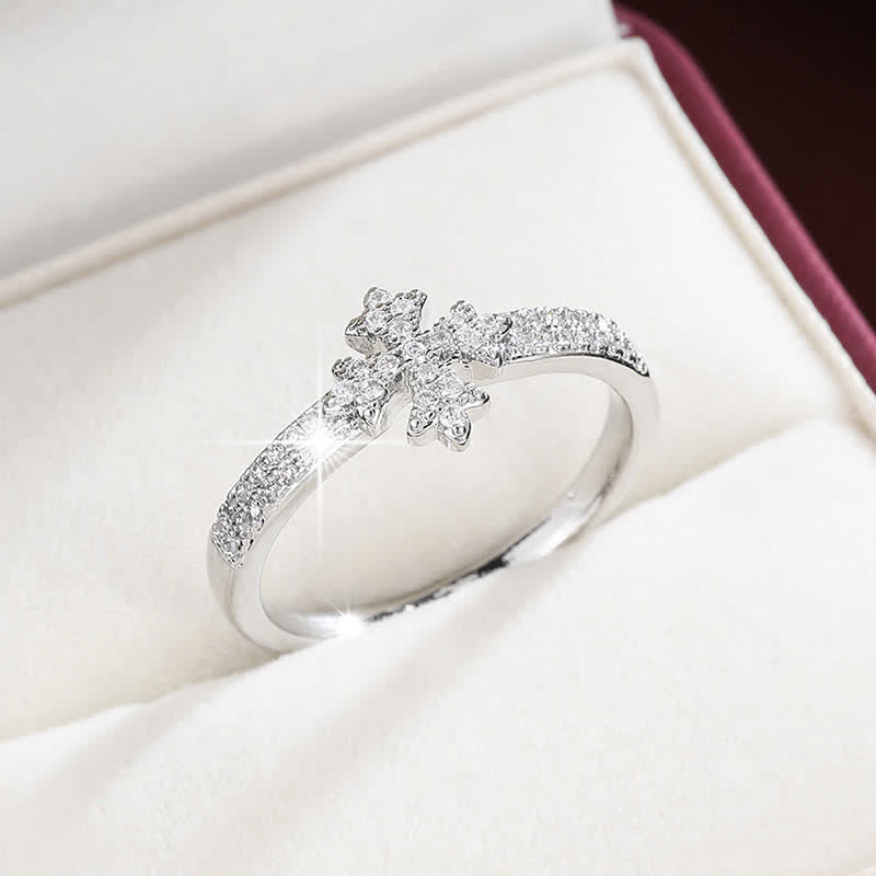 Christianartworkshop Luminous Crystal Cross Copper Ring: Sign of Pure Heavenly Blessing - image 13