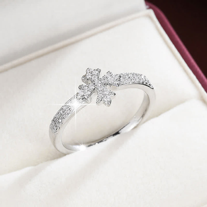 Christianartworkshop Luminous Crystal Cross Copper Ring: Sign of Pure Heavenly Blessing - image 13