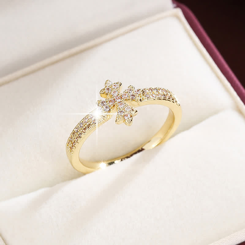 Christianartworkshop Luminous Crystal Cross Copper Ring: Sign of Pure Heavenly Blessing - image 3