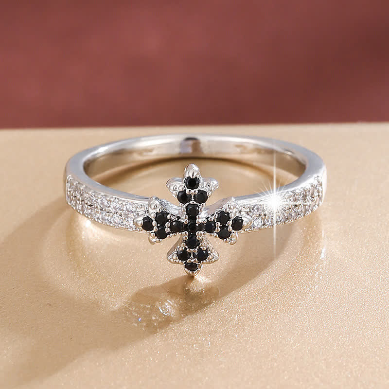 Christianartworkshop Luminous Crystal Cross Copper Ring: Sign of Pure Heavenly Blessing - image 20