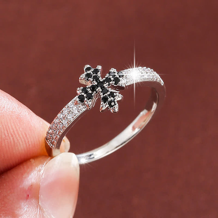 Christianartworkshop Luminous Crystal Cross Copper Ring: Sign of Pure Heavenly Blessing - image 19
