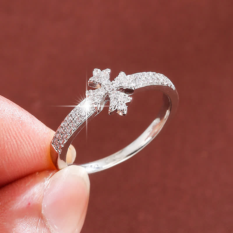 Christianartworkshop Luminous Crystal Cross Copper Ring: Sign of Pure Heavenly Blessing - image 14