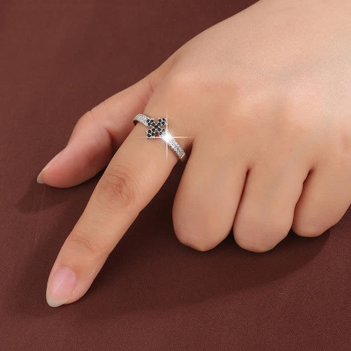 Christianartworkshop Luminous Crystal Cross Copper Ring: Sign of Pure Heavenly Blessing - image 17