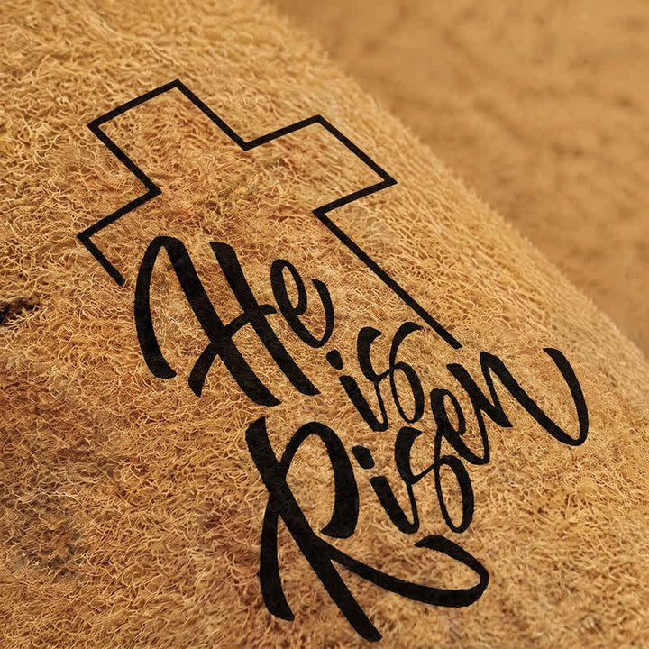 Christianartworkshop Minimal Outline Cross '' He Is Risen'' Doormat - image 5