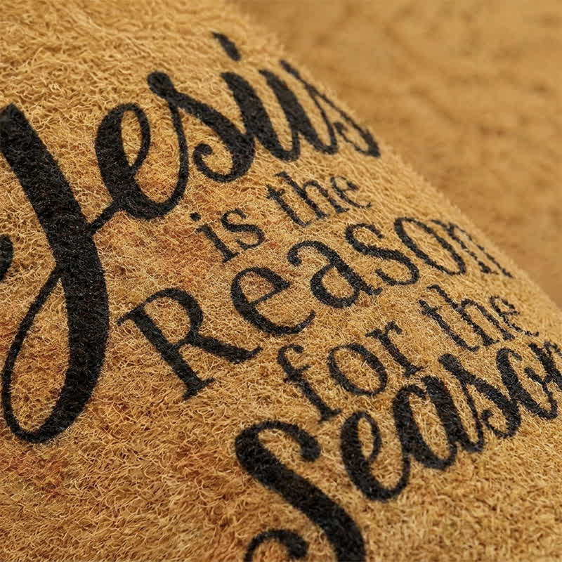 Christianartworkshop Jesus Is The Reason For The Season Artificial Coir Doormat - image 4