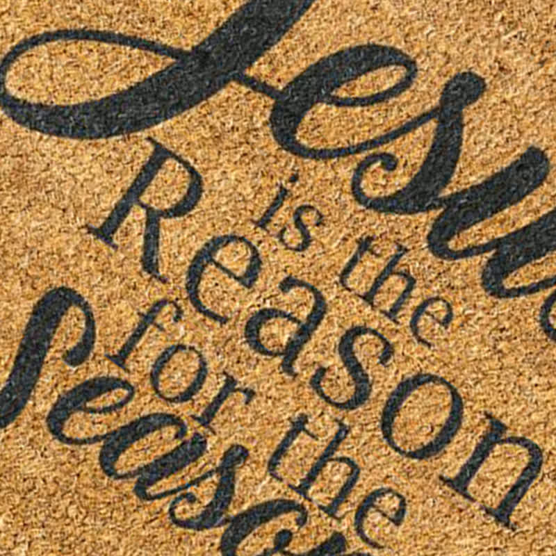 Christianartworkshop Jesus Is The Reason For The Season Artificial Coir Doormat - image 5
