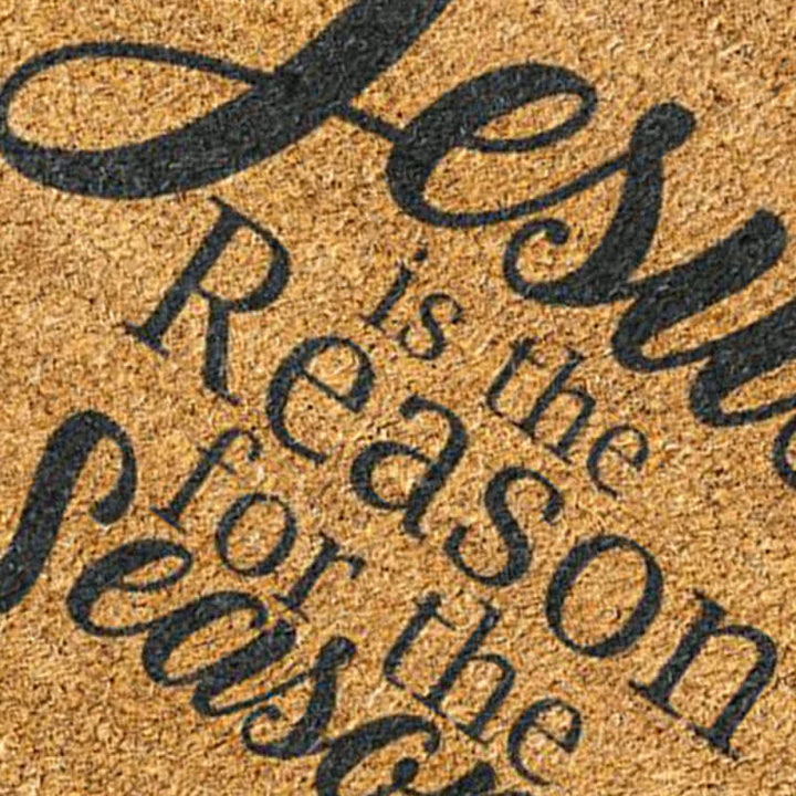 Christianartworkshop Jesus Is The Reason For The Season Artificial Coir Doormat - image 5