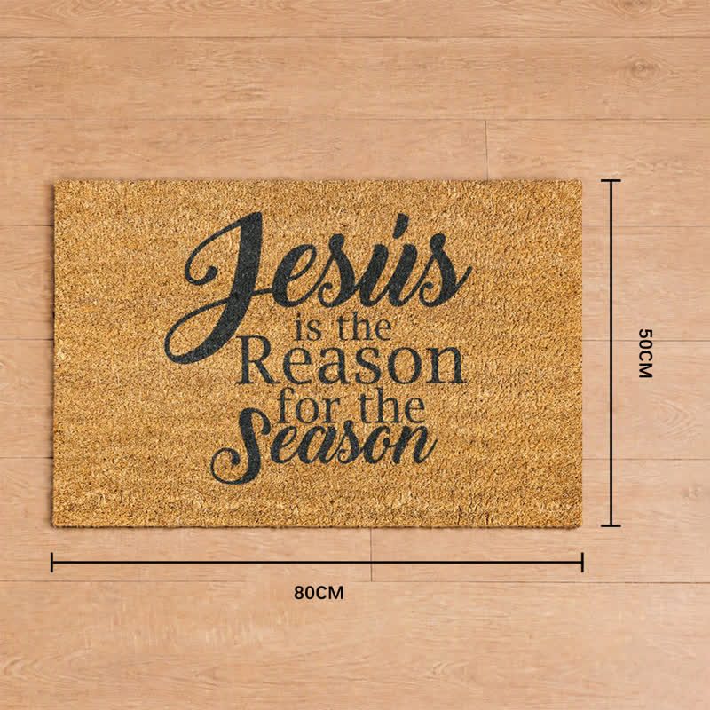 Christianartworkshop Jesus Is The Reason For The Season Artificial Coir Doormat - 19.69''*31.5''/50*80cm - image 8