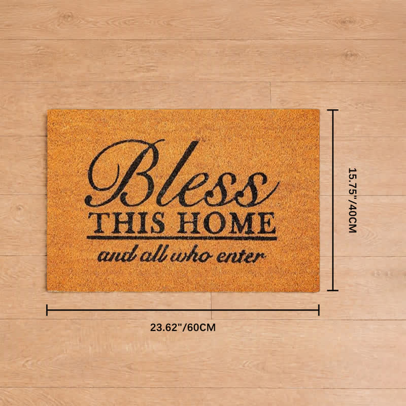 Christianartworkshop Bless This Home And All Who Enter Artificial Coir Doormat - 15.75''*23.62''/40*60cm - image 7