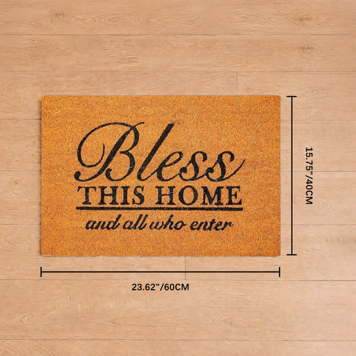 Christianartworkshop Bless This Home And All Who Enter Artificial Coir Doormat - 15.75''*23.62''/40*60cm - image 7