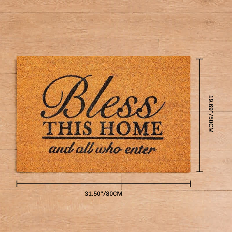 Christianartworkshop Bless This Home And All Who Enter Artificial Coir Doormat - 19.69''*31.5''/50*80cm - image 8