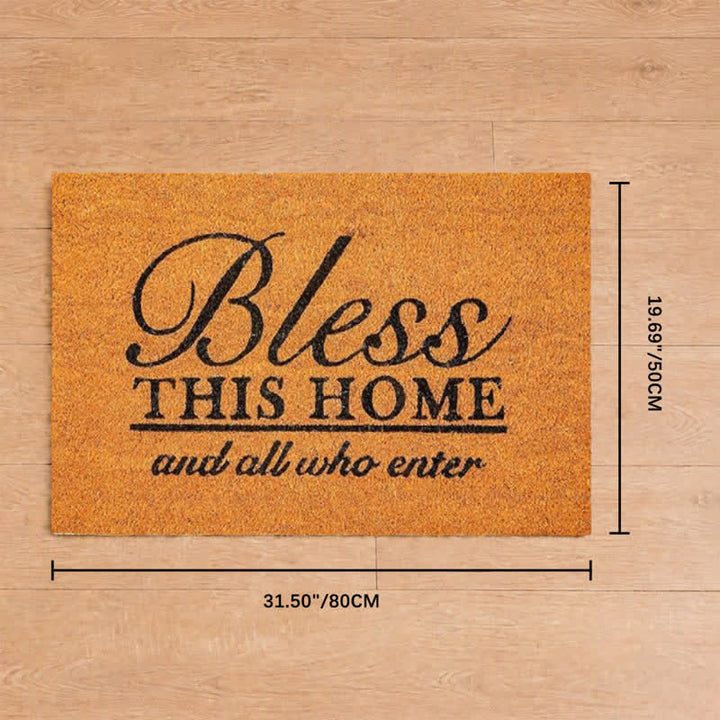 Christianartworkshop Bless This Home And All Who Enter Artificial Coir Doormat - 19.69''*31.5''/50*80cm - image 8