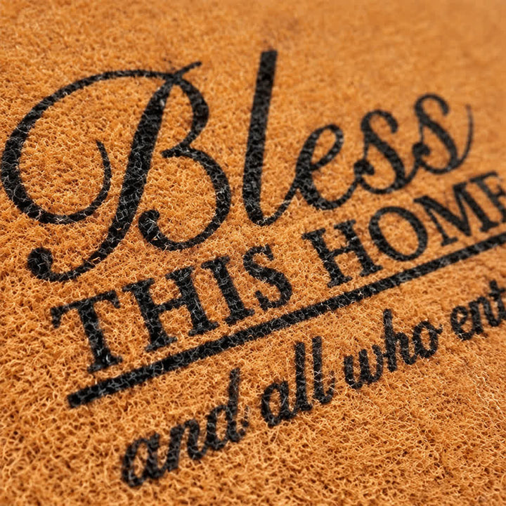 Christianartworkshop Bless This Home And All Who Enter Artificial Coir Doormat - image 4