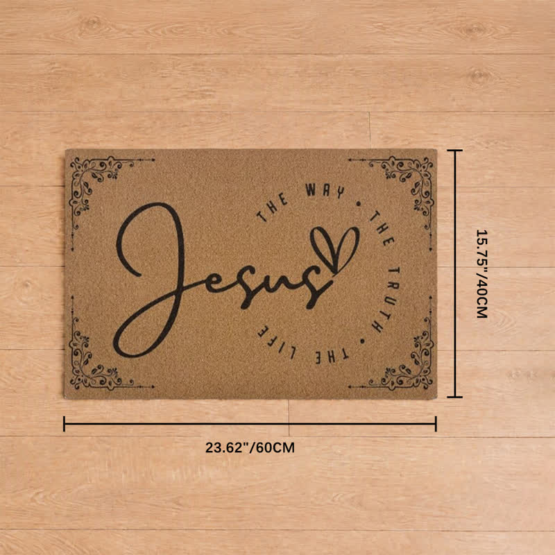 Christianartworkshop Jesus The Way The Truth The Life Artificial Coir Doormat - 15.75''*23.62''/40*60cm - image 9