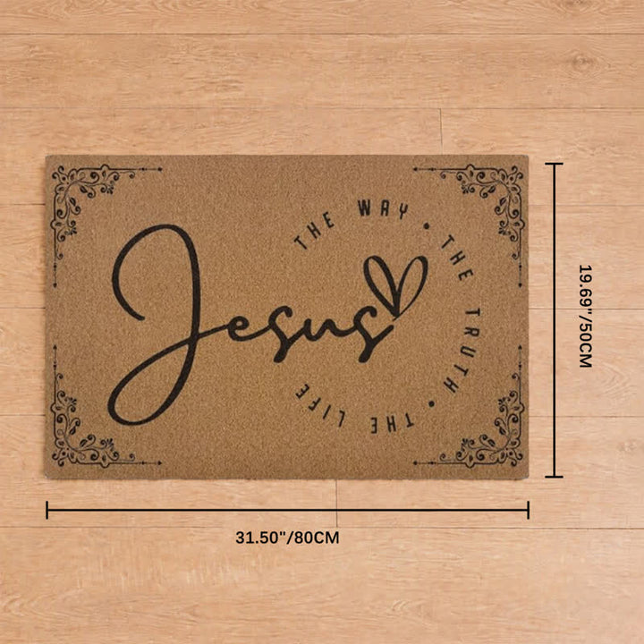 Christianartworkshop Jesus The Way The Truth The Life Artificial Coir Doormat - 19.69''*31.5''/50*80cm - image 10