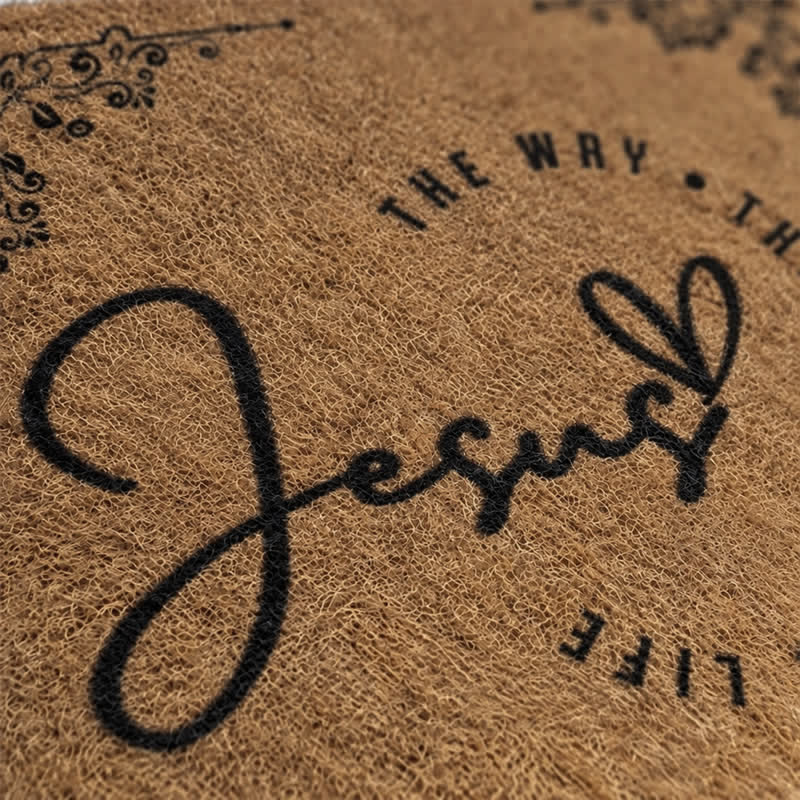 Christianartworkshop Jesus The Way The Truth The Life Artificial Coir Doormat - image 6