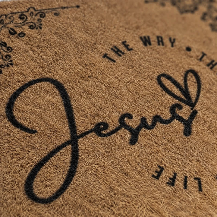 Christianartworkshop Jesus The Way The Truth The Life Artificial Coir Doormat - image 6