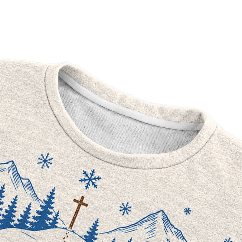 Christianartworkshop Follow The Shepherd Nordic Winter Knit Sweater - image 6