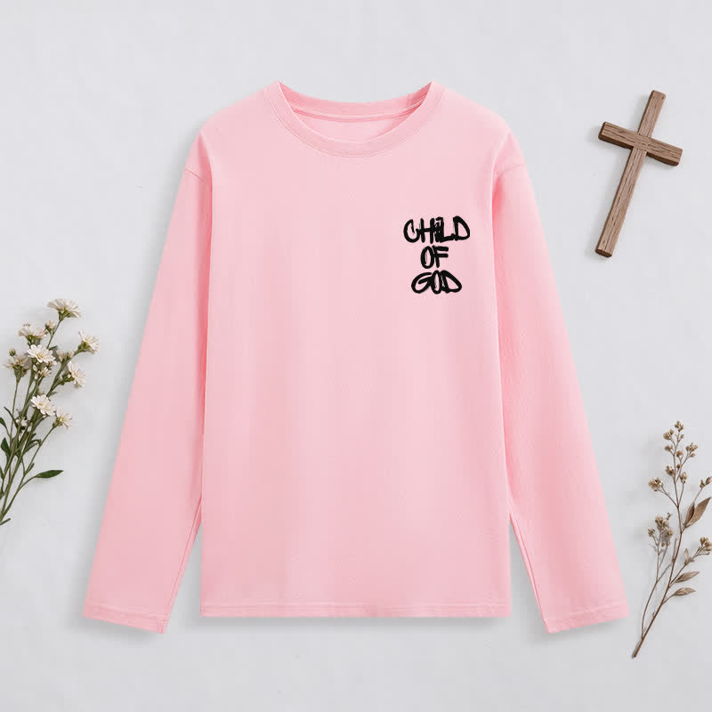 Christianartworkshop Child Of God Psalm 23 Black Long-Sleeve T-Shirt - image 18