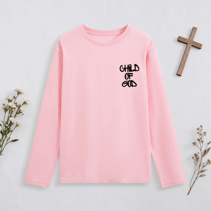 Christianartworkshop Child Of God Psalm 23 Black Long-Sleeve T-Shirt - image 18