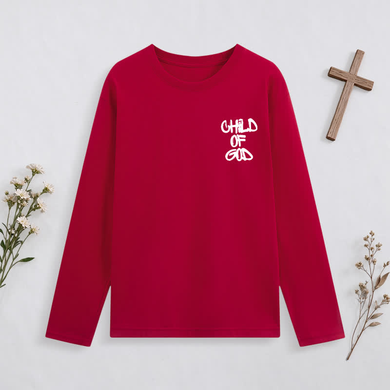 Christianartworkshop Child Of God Psalm 23 Black Long-Sleeve T-Shirt - image 21
