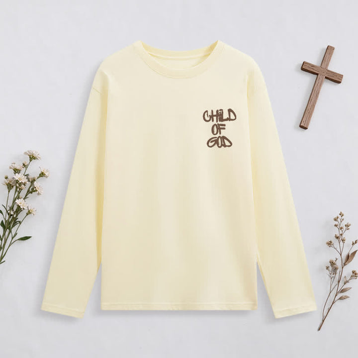 Christianartworkshop Child Of God Psalm 23 Black Long-Sleeve T-Shirt - image 10
