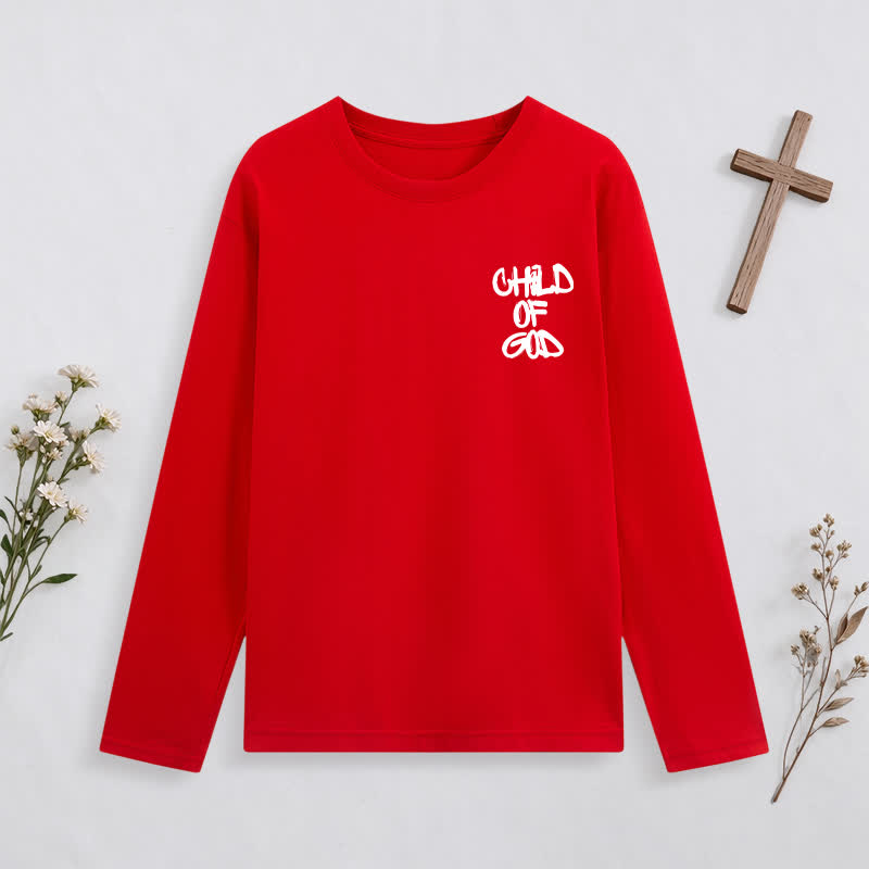 Christianartworkshop Child Of God Psalm 23 Black Long-Sleeve T-Shirt - image 30