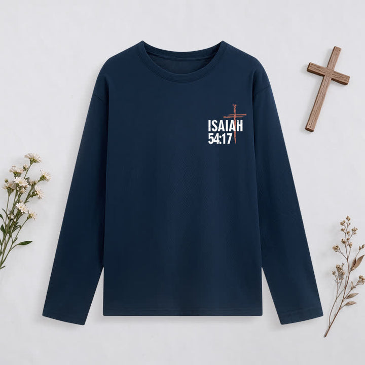 Christianartworkshop Isaiah 54:17 No Weapon Formed Against Me Long-Sleeve T-Shirt - image 21