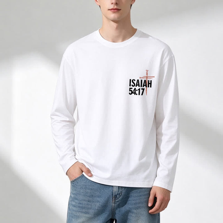 Christianartworkshop Isaiah 54:17 No Weapon Formed Against Me Long-Sleeve T-Shirt - image 7