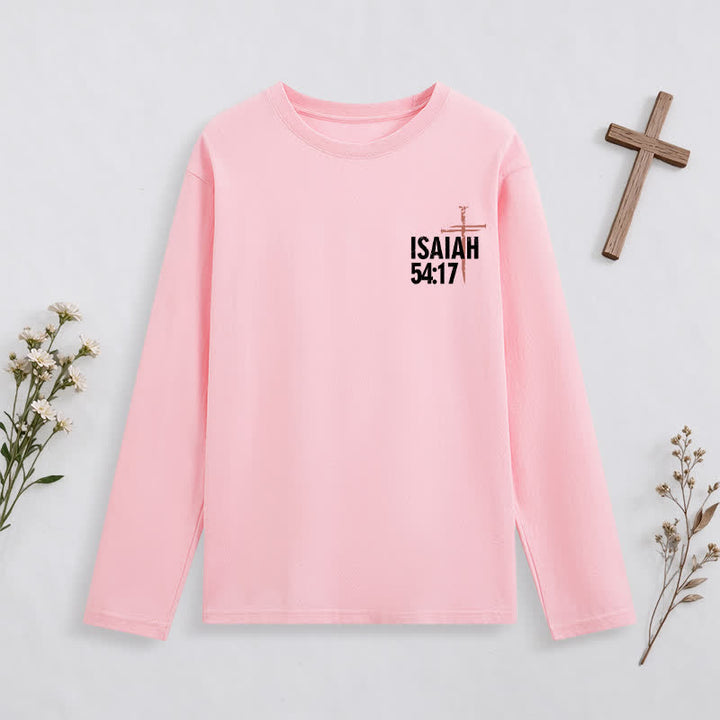 Christianartworkshop Isaiah 54:17 No Weapon Formed Against Me Long-Sleeve T-Shirt - image 27