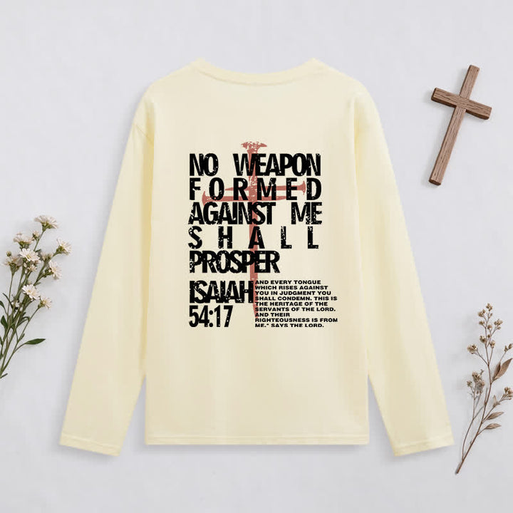 Christianartworkshop Isaiah 54:17 No Weapon Formed Against Me Long-Sleeve T-Shirt - image 9