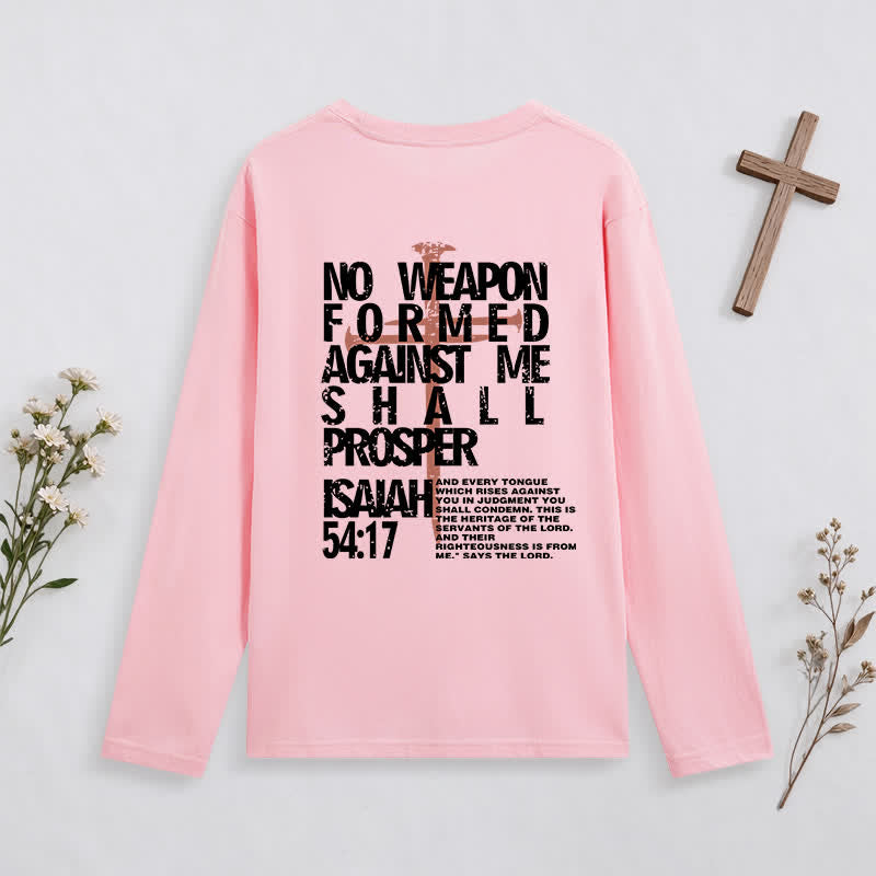 Christianartworkshop Isaiah 54:17 No Weapon Formed Against Me Long-Sleeve T-Shirt - image 26