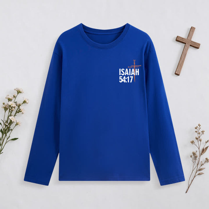 Christianartworkshop Isaiah 54:17 No Weapon Formed Against Me Long-Sleeve T-Shirt - image 39