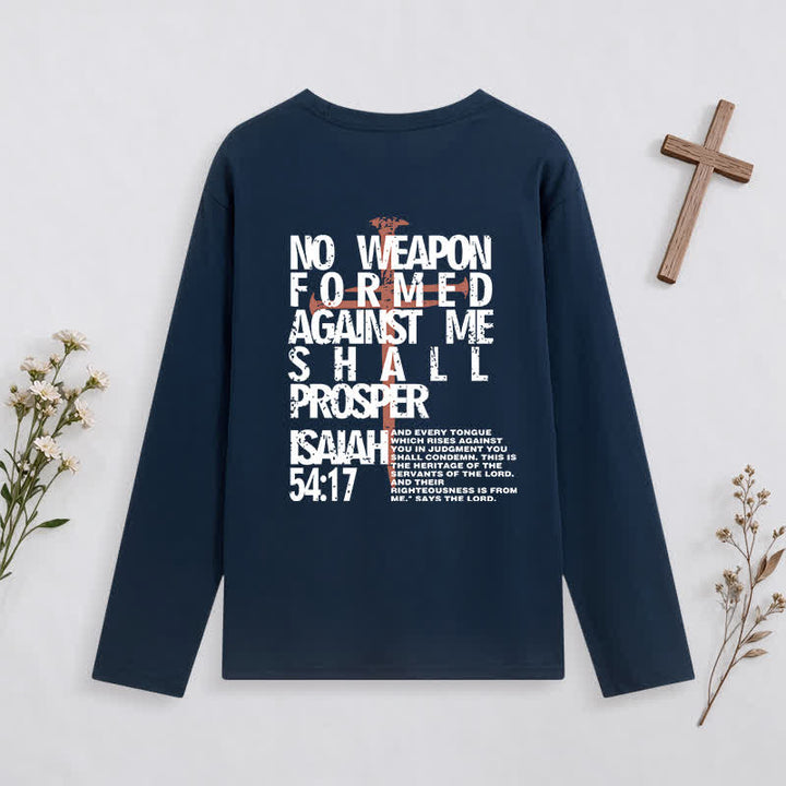 Christianartworkshop Isaiah 54:17 No Weapon Formed Against Me Long-Sleeve T-Shirt - image 20