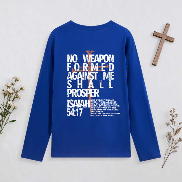 Christianartworkshop Isaiah 54:17 No Weapon Formed Against Me Long-Sleeve T-Shirt - image 38