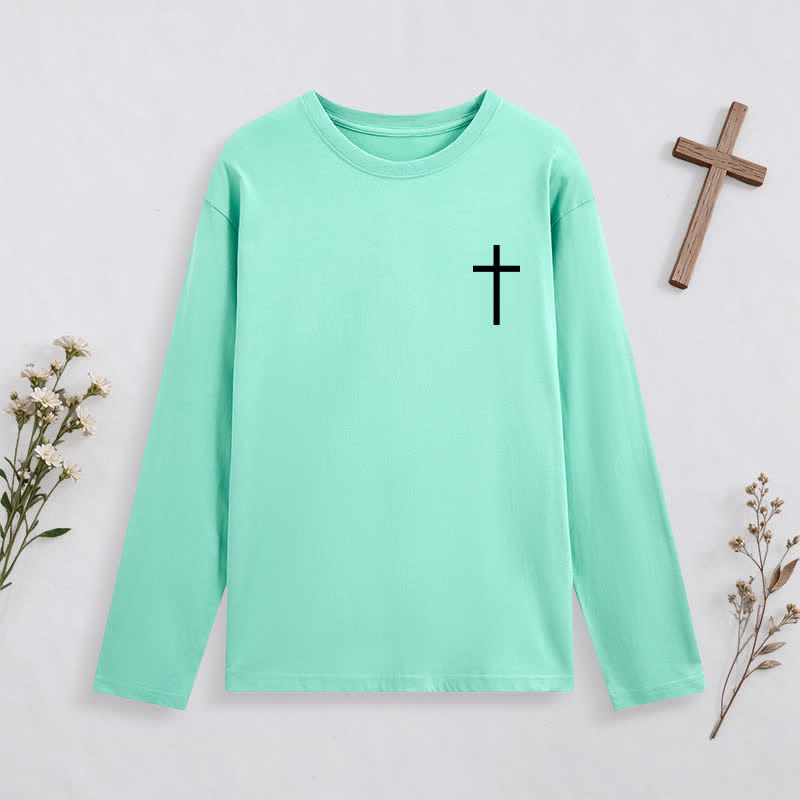 Christianartworkshop Philippians 4:13 Strength Through Christ Black Long Sleeve T-Shirt - image 18