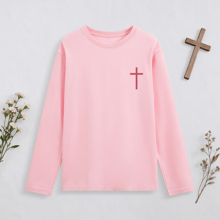 Christianartworkshop Philippians 4:13 Strength Through Christ Black Long Sleeve T-Shirt - image 27