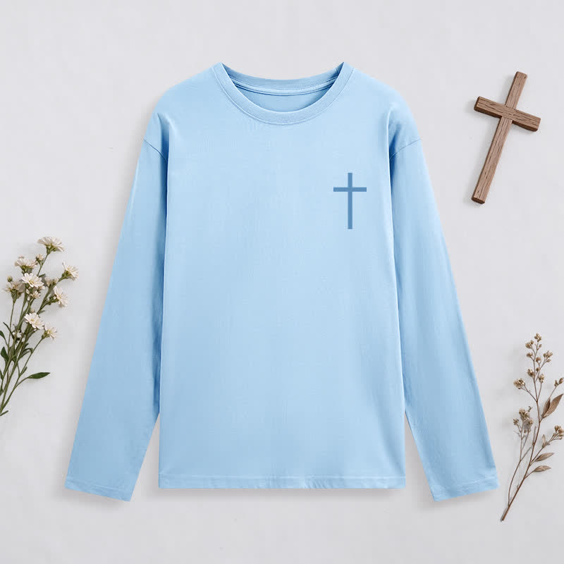 Christianartworkshop Philippians 4:13 Strength Through Christ Black Long Sleeve T-Shirt - image 33