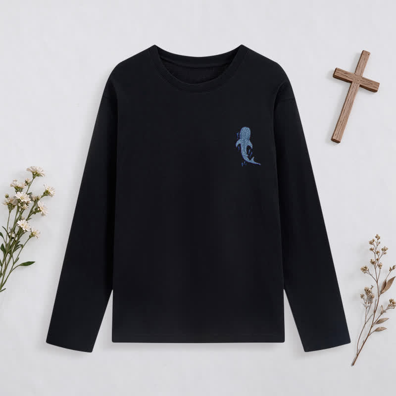 Christianartworkshop Deep Waters Isaiah 43:2 Ocean Graphic Long-Sleeve T-Shirt - image 18