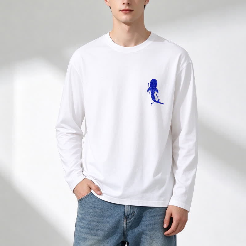 Christianartworkshop Deep Waters Isaiah 43:2 Ocean Graphic Long-Sleeve T-Shirt - image 6