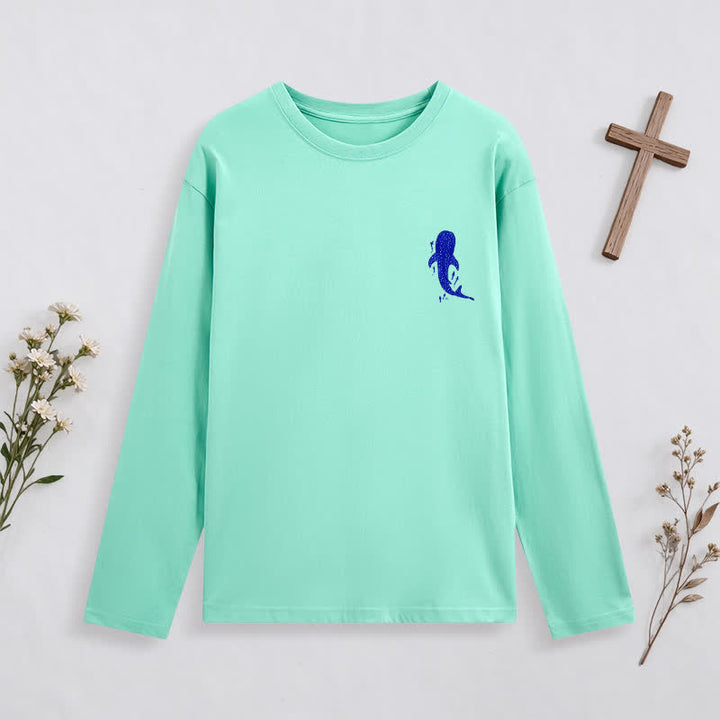 Christianartworkshop Deep Waters Isaiah 43:2 Ocean Graphic Long-Sleeve T-Shirt - image 24